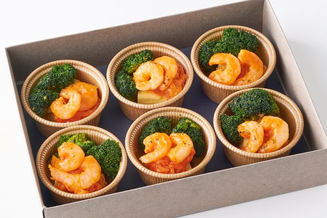 えびのオーロラソースとなめらか焼きマッシュポテト