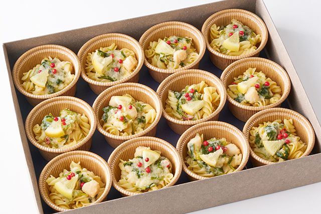 JINBO MINAMI AOYAMA ケータリング（名古屋店）-自家製生パスタ 貝柱のペペロンチーノソース～ゆずの香り～