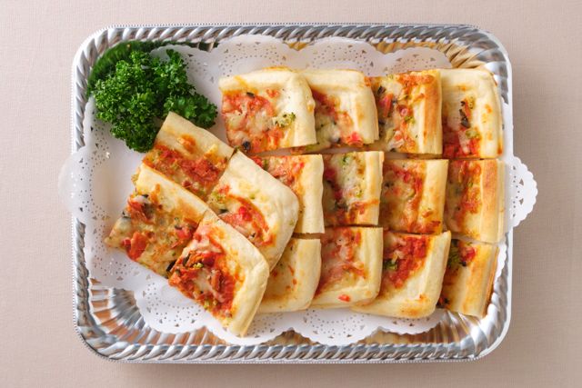 喫茶店風！一口サイズのスクエアピザ