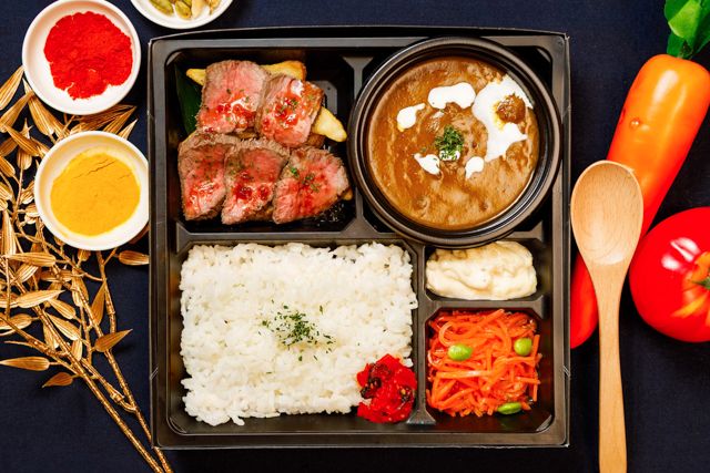 仕出しろっかん-千葉和牛カレーと千葉和牛ローストビーフ
