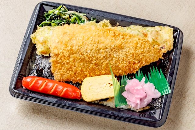 アジフライのり重