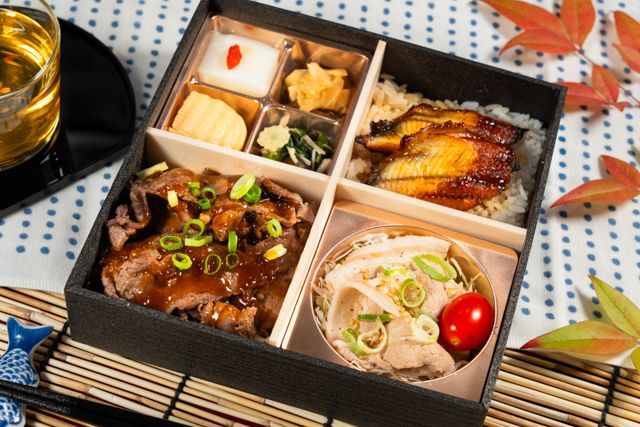 鰻と穴子「ひな乃屋」（久留米店）-【熨斗対応可】牛焼肉と鰻の合盛り御膳