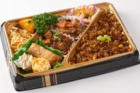 吉祥中華 結-musubi-（東京店）-【Wメイン】麻婆豆腐＆牛肉の黒胡椒炒め弁当【焼飯】