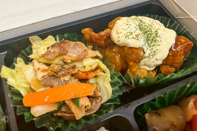 かるっと-野菜炒め＆チキン南蛮弁当