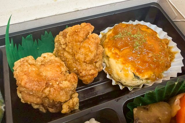 かるっと-唐揚げ＆豆腐ハンバーグ弁当