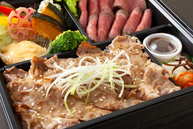 焼肉 ゑびす-広島牛ローストビーフとコウネめし御膳