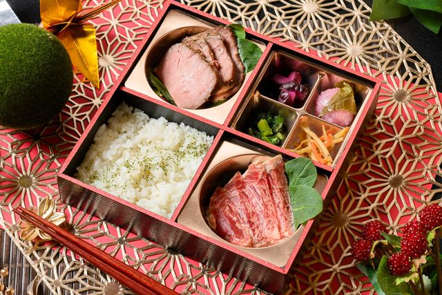 和牛弁当匠-takumi--ローストビーフとサーロインの2種御膳