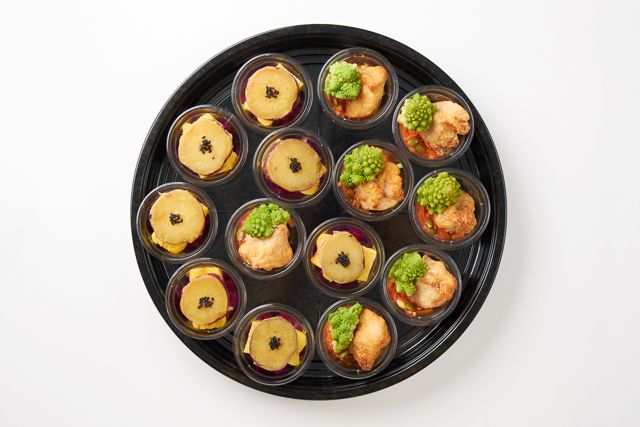 鶏むね肉唐揚＆サツマイモの甘露煮と玉子焼き