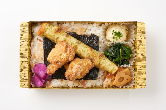 旬菜 琥珀 -kohaku-（東京店）-彩 -若鶏の竜田揚げと和菜-
