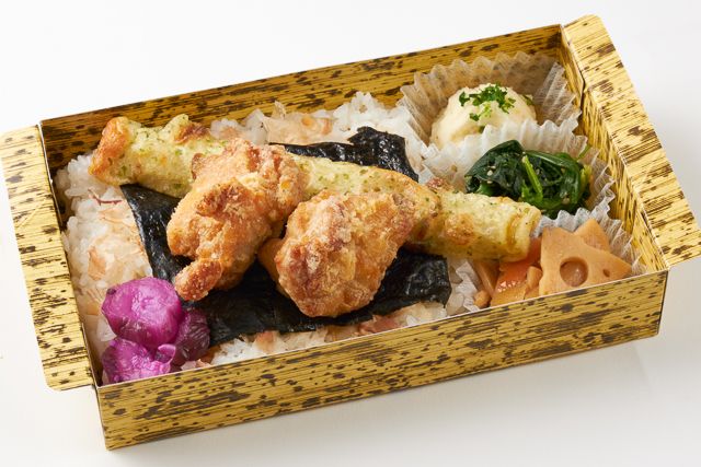 旬菜 琥珀 -kohaku-（東京店）-彩 -若鶏の竜田揚げと和菜-