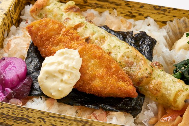旬菜 琥珀 -kohaku-（東京店）-彩 -白身魚のフライと和菜-