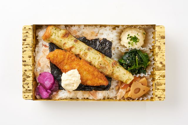 旬菜 琥珀 -kohaku-（東京店）-彩 -白身魚のフライと和菜-