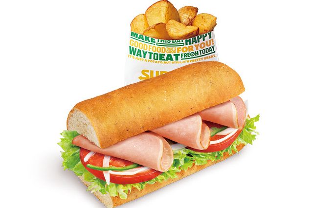 サブウェイ（ディアモール大阪店）-ハム ポテト（S）セット