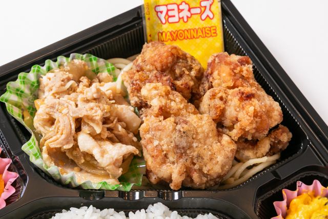 味いち-唐揚げ焼肉弁当