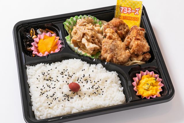 味いち-唐揚げ焼肉弁当