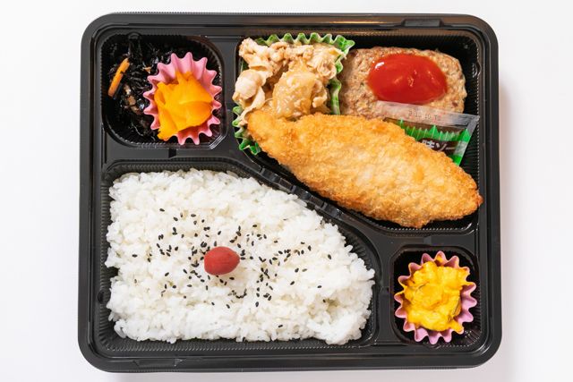 味いち-ハンバーグ焼肉弁当