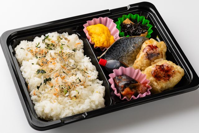 味いち健美-【GABAとたんぱく質が摂れる】梅鶏天・焼きサバ弁当