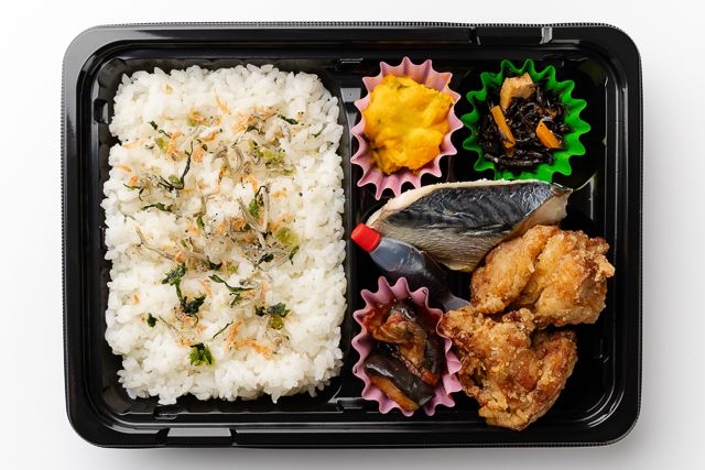 味いち健美-【GABAとたんぱく質が摂れる】発芽玄米粉唐揚げ・焼きサバ弁当