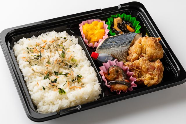 味いち健美-【GABAとたんぱく質が摂れる】発芽玄米粉唐揚げ・焼きサバ弁当