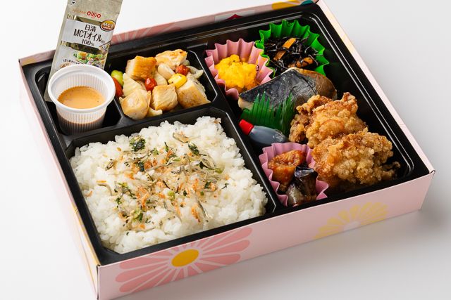 味いち健美-スーパーフード＆MCTオイル【GABAとたんぱく質が摂れる】発芽玄米粉唐揚げ・焼きサバ弁当