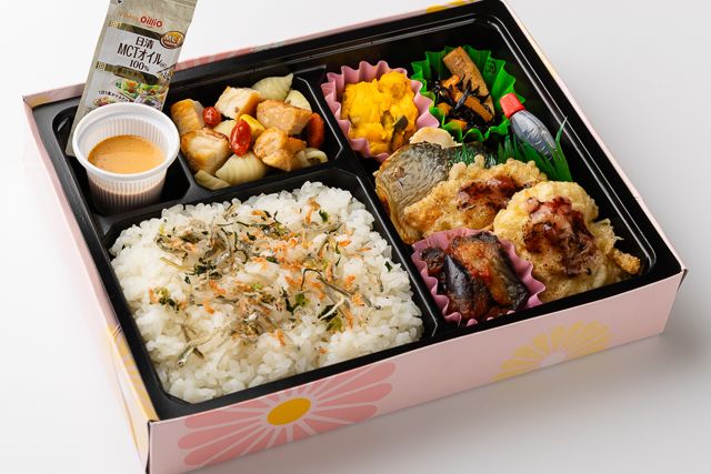 味いち健美-スーパーフード＆MCTオイル【GABAとたんぱく質が摂れる】梅鶏天・焼きサバ弁当