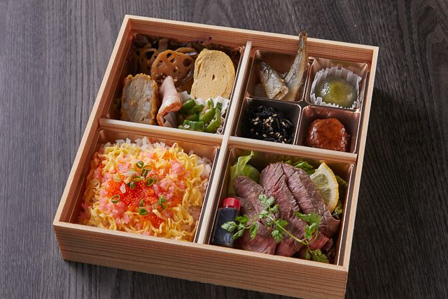 和食みつ留（札幌店）-ちらし寿司と国産牛ステーキ御膳