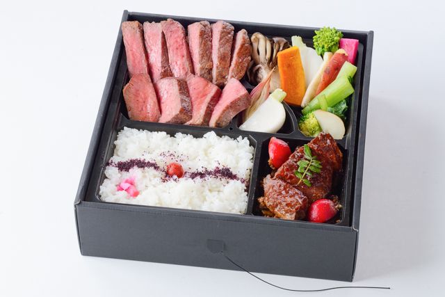 近江牛ステーキ弁当 八傳-【温まる】【厳選】近江牛ステーキ 祝い御膳