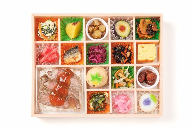 麻布 四季彩堂-【熨斗対応可】牛ロースステーキの十六彩折詰