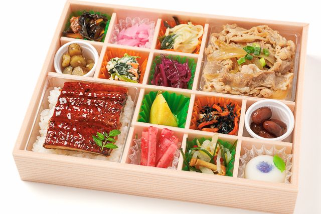 麻布 四季彩堂-【熨斗対応可】鰻重と牛めしの十二彩折詰