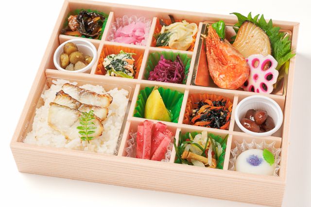 麻布 四季彩堂-【熨斗対応可】銀だら柚庵焼きと鯛めしの十二彩折詰