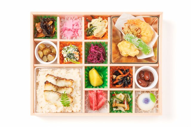 麻布 四季彩堂-【熨斗対応可】季節天ぷらと鯛めしの十二彩折詰