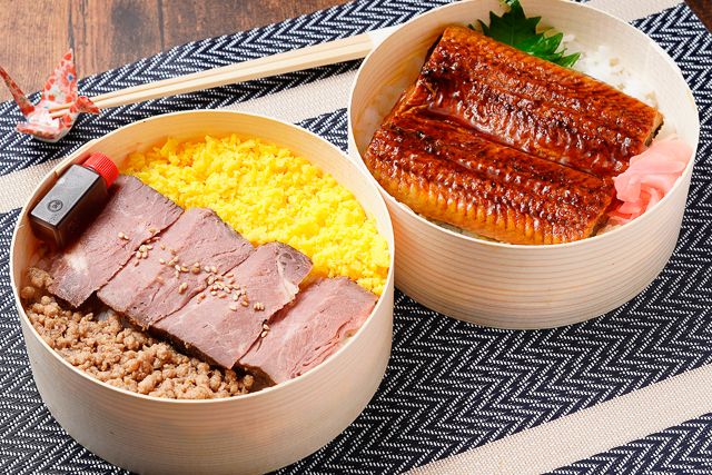 彩うらら-炭火焼き サーロインステーキ＆鰻の2段弁当［U-13］