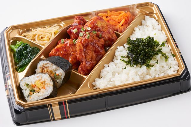韓菜厨房 モア（岩槻店）-韓菜満載御膳 ヤンニョムチキンと特製キンパ