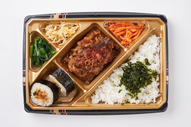 韓菜厨房 モア（岩槻店）-韓菜満載御膳 贅沢牛カルビ焼肉と特製キンパ