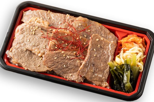京風焼肉弁当 比叡（札幌店）-国産和牛カルビ重（京風焼肉タレ）