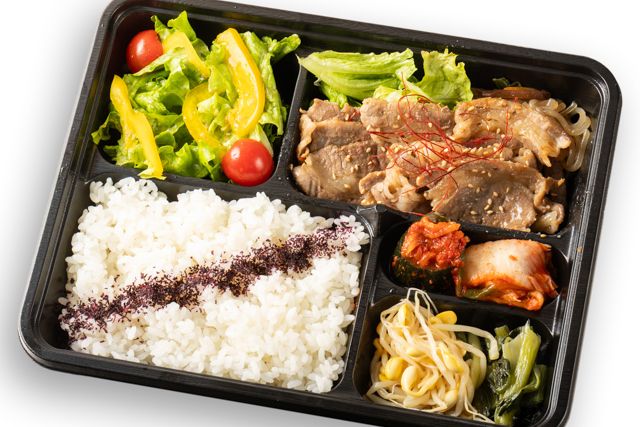 京風焼肉弁当 比叡（川崎店）-やわらかカルビ御膳（京風焼肉タレ）