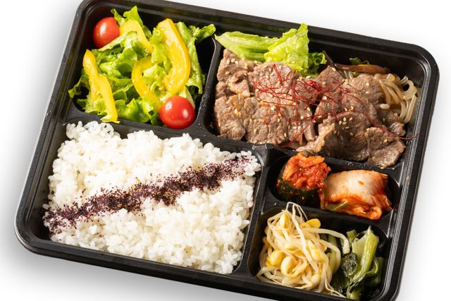 京風焼肉弁当 比叡（川崎店）-国産和牛カルビ重（濃厚旨塩タレ）