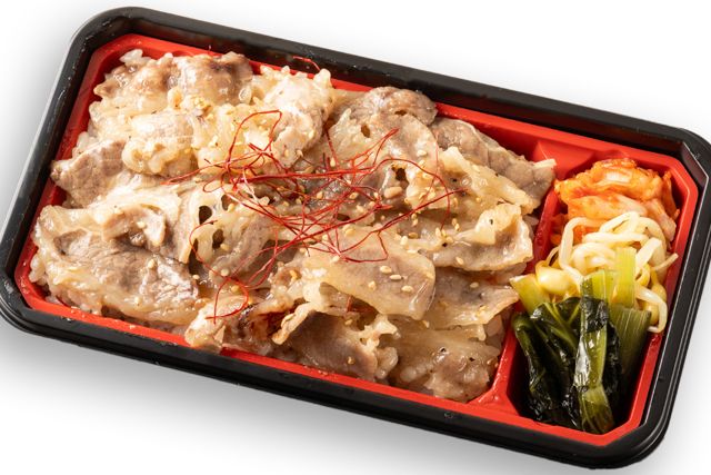 京風焼肉弁当 比叡（川崎店）-やわらかカルビ重（濃厚旨塩タレ）