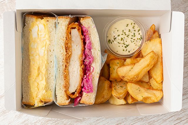 具沢山クラフトサンドイッチ～THE SAND～-【2種のクラフトサンド】肉厚チキンカツとふわとろ玉子のサンドボックス