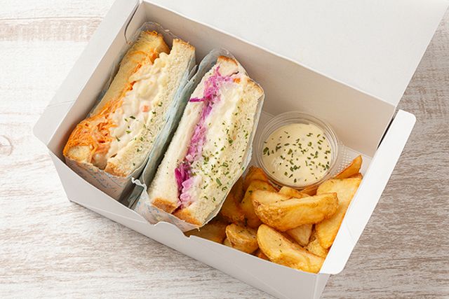具沢山クラフトサンドイッチ～THE SAND～-【2種のクラフトサンド】ツナマカロニとゴロっとポテトサラダのサンドボックス