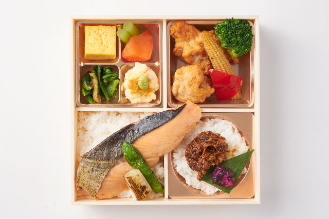 旬菜割烹 膳（東京店）-国産鮭の塩焼きと若鶏の唐揚げ
