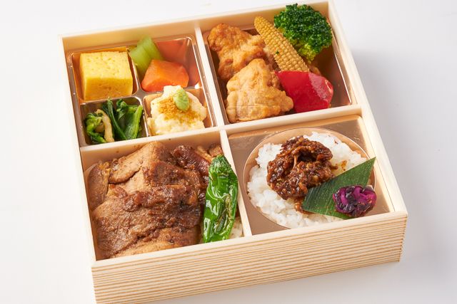 旬菜割烹 膳（東京店）-豚肉の生姜焼きと若鶏の唐揚げ