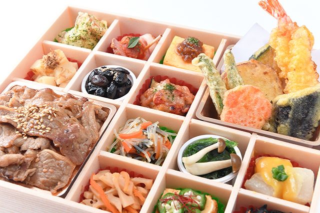 四季の味 莉匠庵 （神戸店）-彩り 焼肉重＆天婦羅御膳