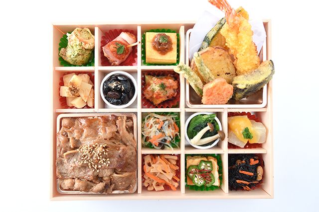 四季の味 莉匠庵 （神戸店）-彩り 焼肉重＆天婦羅御膳