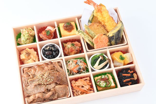 四季の味 莉匠庵 （神戸店）-彩り 焼肉重＆天婦羅御膳