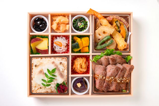 四季の味 莉匠庵 （神戸店）-彩り 鯛めし＆ステーキ＆天麩羅御膳