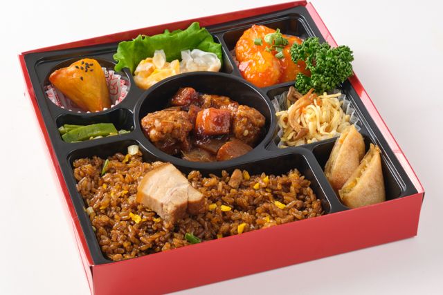 中華料理 馬九行久ーうまくいくー（福岡店）-【エビチリ入り】黒酢香る酢豚と焼きめしの笑門御膳
