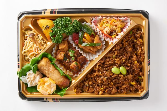 吉祥中華 結-musubi-（福岡店）-【Wメイン】麻婆豆腐＆青椒肉絲弁当【焼飯】