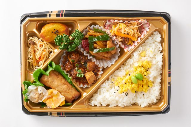 吉祥中華 結-musubi-（福岡店）-【Wメイン】麻婆豆腐＆青椒肉絲弁当【白飯】