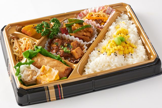 吉祥中華 結-musubi-（福岡店）-【Wメイン】麻婆豆腐＆青椒肉絲弁当【白飯】